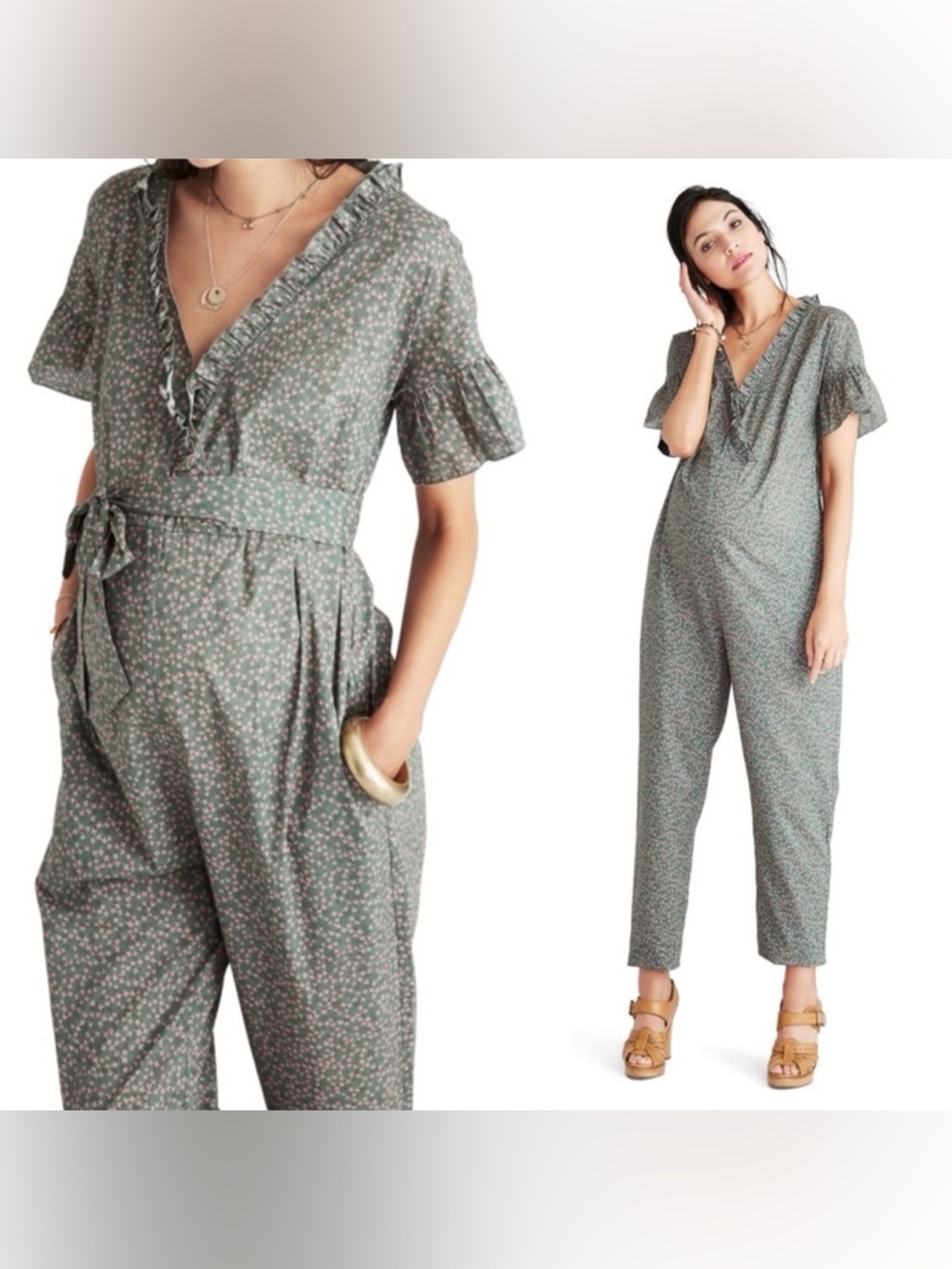 NWT Hatch 2 The Victoria Jumpsuit in Gem Prairie Floral